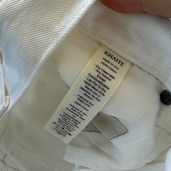 NWT KHAITE Bonnie White Straight-Leg Jeans US28 - Picture 5 of 8